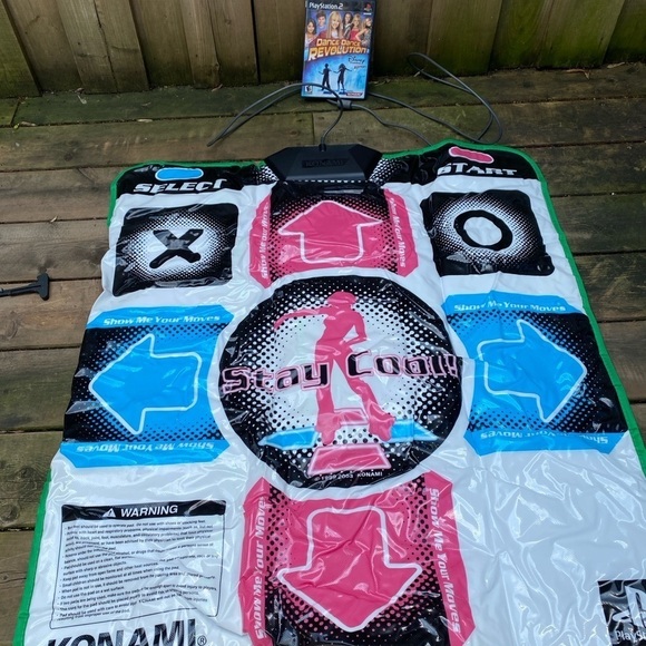 Vintage Konami Dance Dance Revolution Mat With Game PS2 - Picture 2 of 4